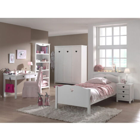 Chambre Complète Enfant 5P "Amori" Blanc