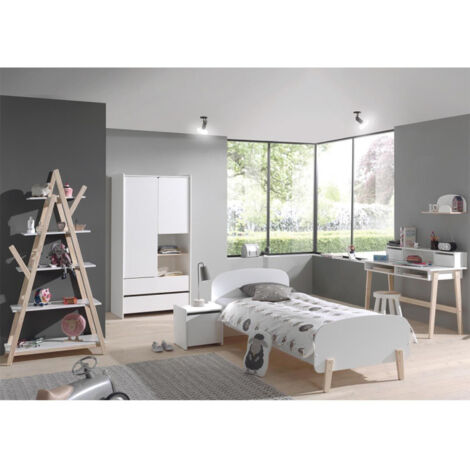 Chambre Complète Enfant 5P "Kiddy" Blanc