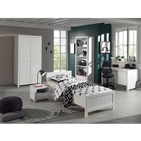 Chambre Complète Enfant 6P "Erik" Blanc