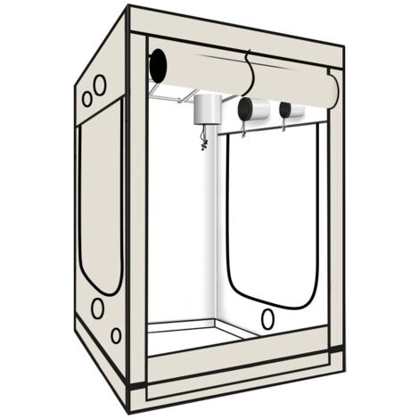 Chambre de culture - Premium White - 150x150x200cm - Black Silver