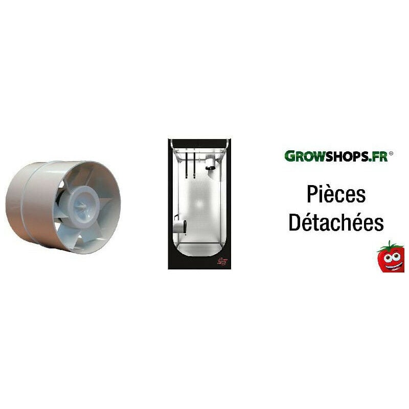 Pack - Chambre de culture silver 80 x 80 x 180 cm ventilée