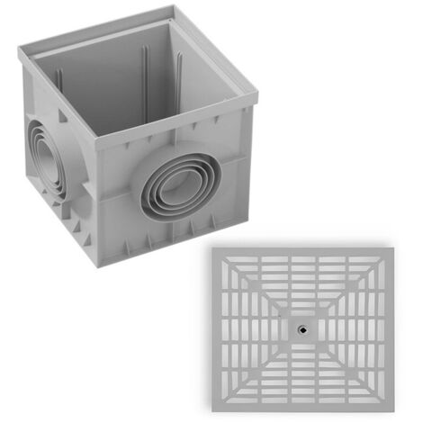 Chambre de visite PVC + couvercle-grille 40X40cm