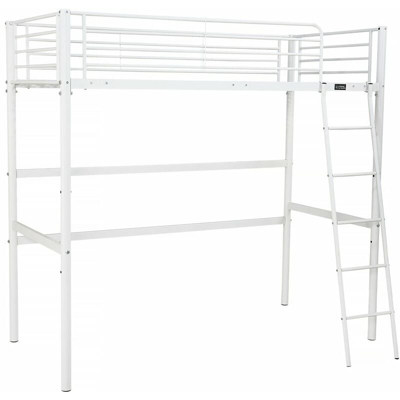 Habitat Et Jardin - Lit mezzanine 'Alora' - 90 x 190 cm - Blanc