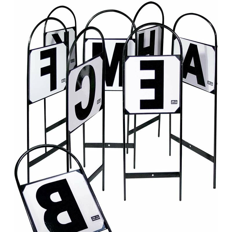 Champ de dressage en métal noir 12 lettres set