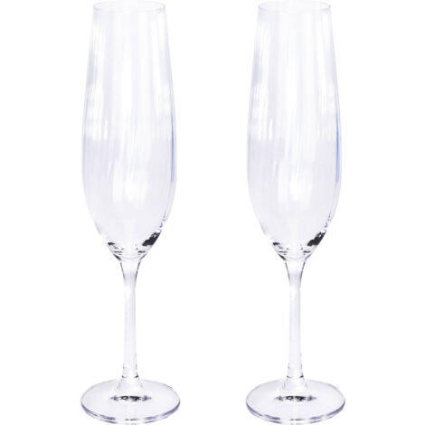 Champagnergläser, geprägt, 2er-Set