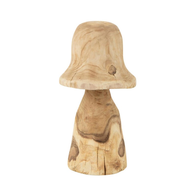 Paris Prix - Champignon Déco en Bois 'Cloche' 42cm Naturel