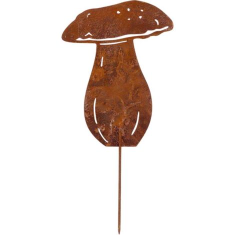 Champignon en métal rouillé sur pic Cèpe