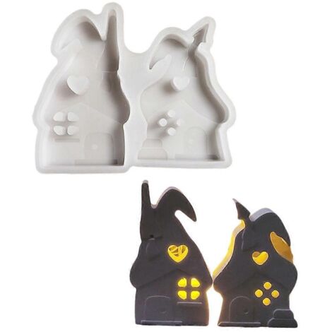 Champignon Maison Moule en Silicone pour Bougie, Savon Artisanal, Décoration Intérieure, Moule à Bougie Créative, DIY Maison.