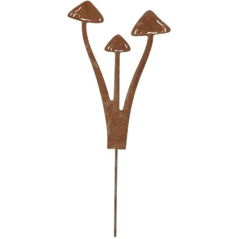 Champignons métalliques sur un pic h27 cm