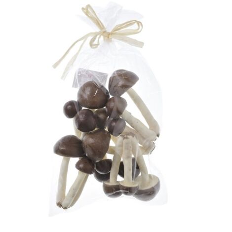 champignons triplés 10 cm 6 pièces MARRON LT1108506