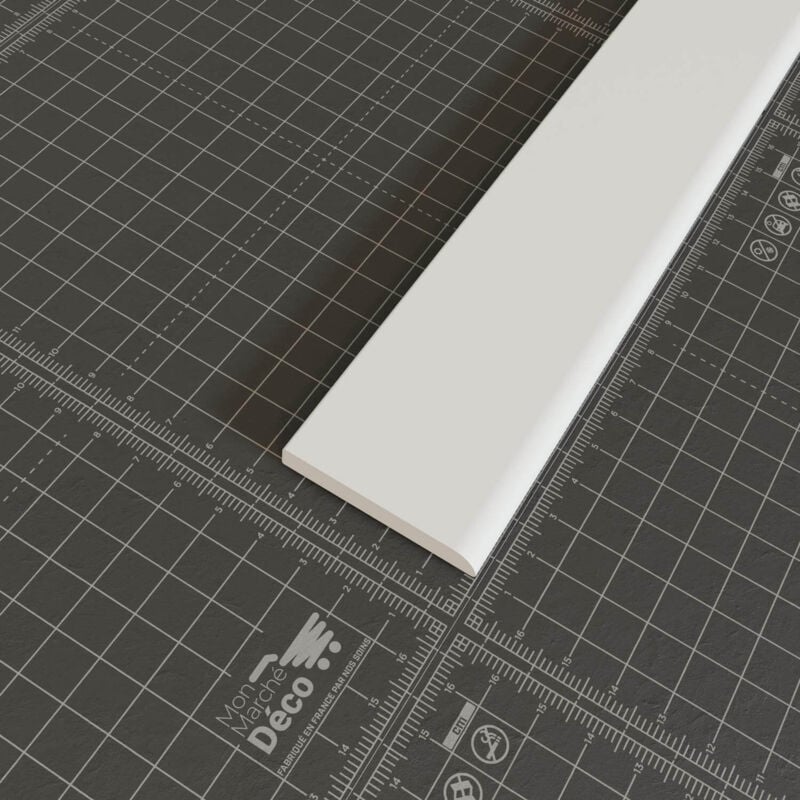 Champlat pvc Cellulaire 45 mm - Longueur 2.50 m - Blanc, Lot de 5