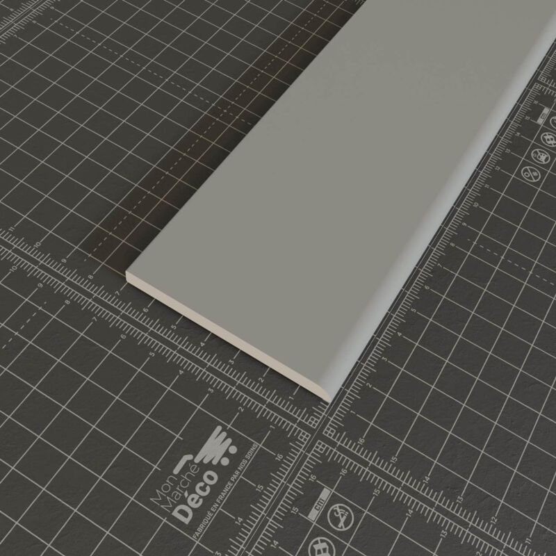 Champlat pvc Cellulaire 70 mm - Longueur 2.50 m - Gris, Lot de 5