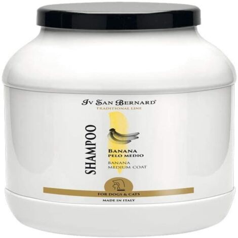 Champú Iv San Bernard de banana para perros de pelo medio 3 litros  Oferta exclusiva
