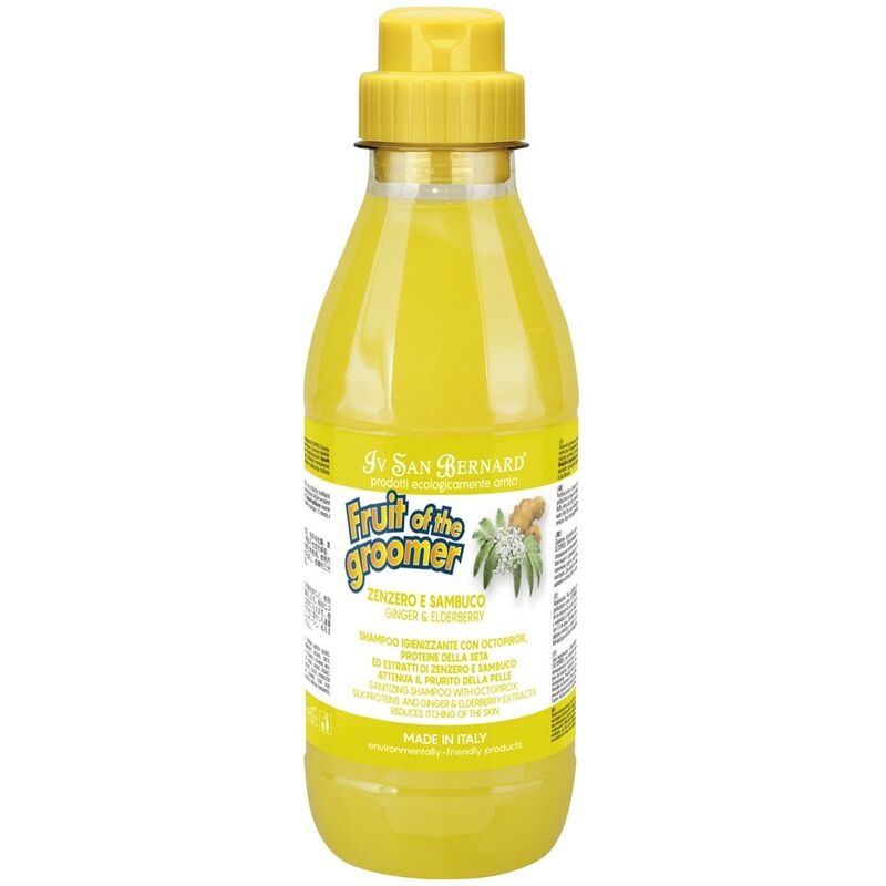 

Champu jengibre y sauco para perros | Fruit of the groomer champu | Champu jengibre y sauco 500 ml