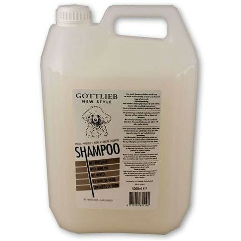 

Champu para pelo blanco con aceite de vison 5 litros | Champu para perros | Champu para pelo blanco | Higiene canina
