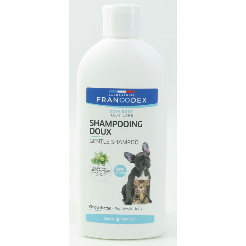 

Champú suave para cachorros y gatitos. 200 ml.