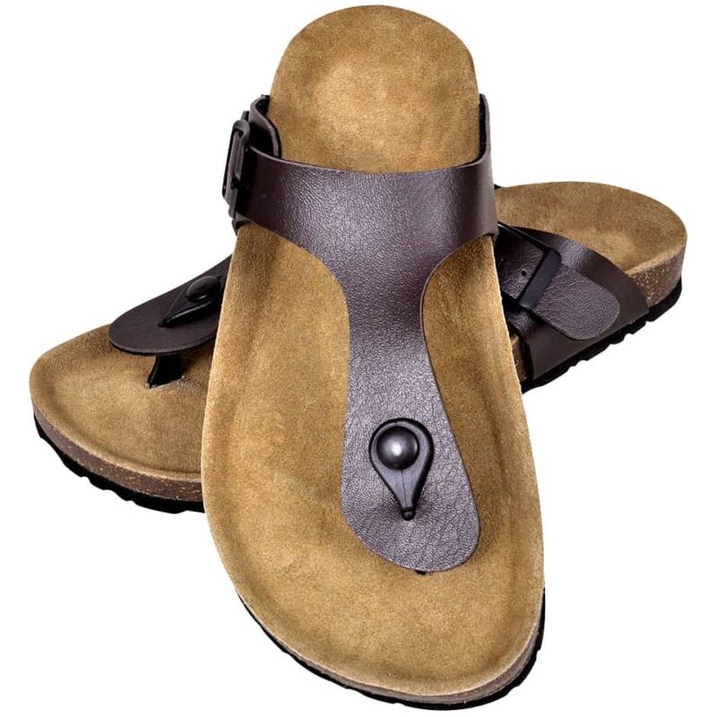 

Sandalias de corcho bio mujer diseño chancla marrón talla 36 - Marrón - Vidaxl