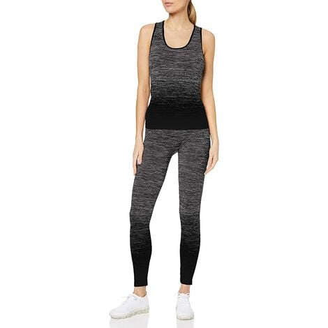 Chándal de mujer | Conjunto de jogging para yoga con camiseta sin mangas y leggings elásticos para mujer (azul turquesa)