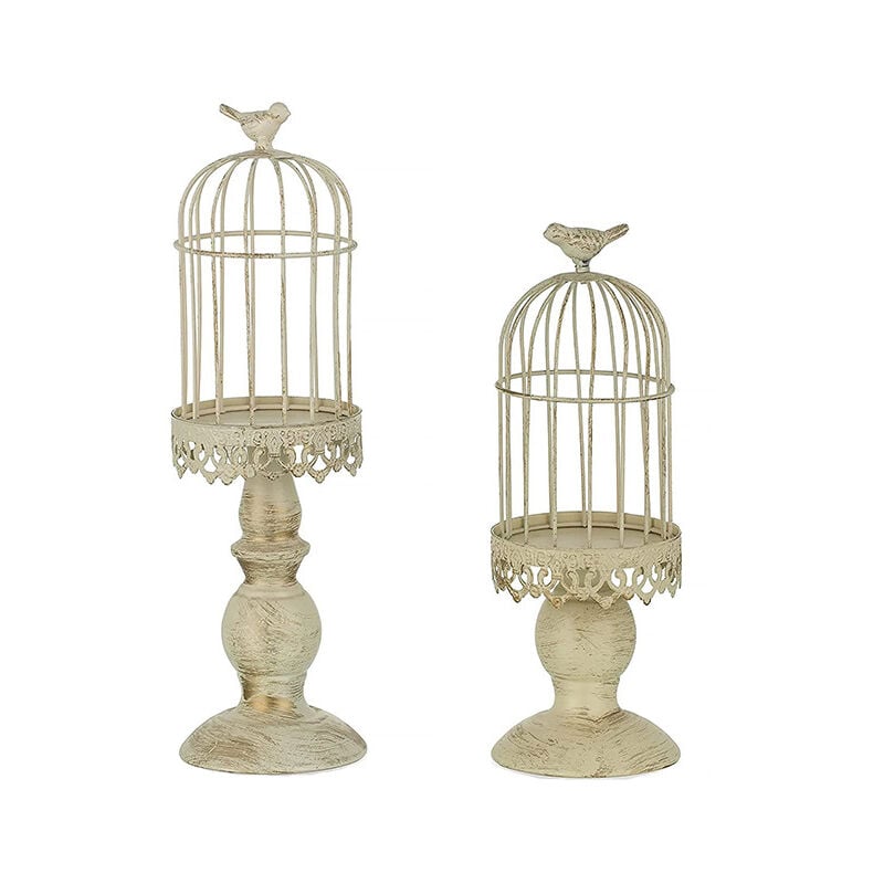 Chandelier à Cage à Oiseaux Vintage, Chandeliers décoratifs pour Tables de Mariage, Ornements pour Chandeliers sculptés en Fer forgé, s + l