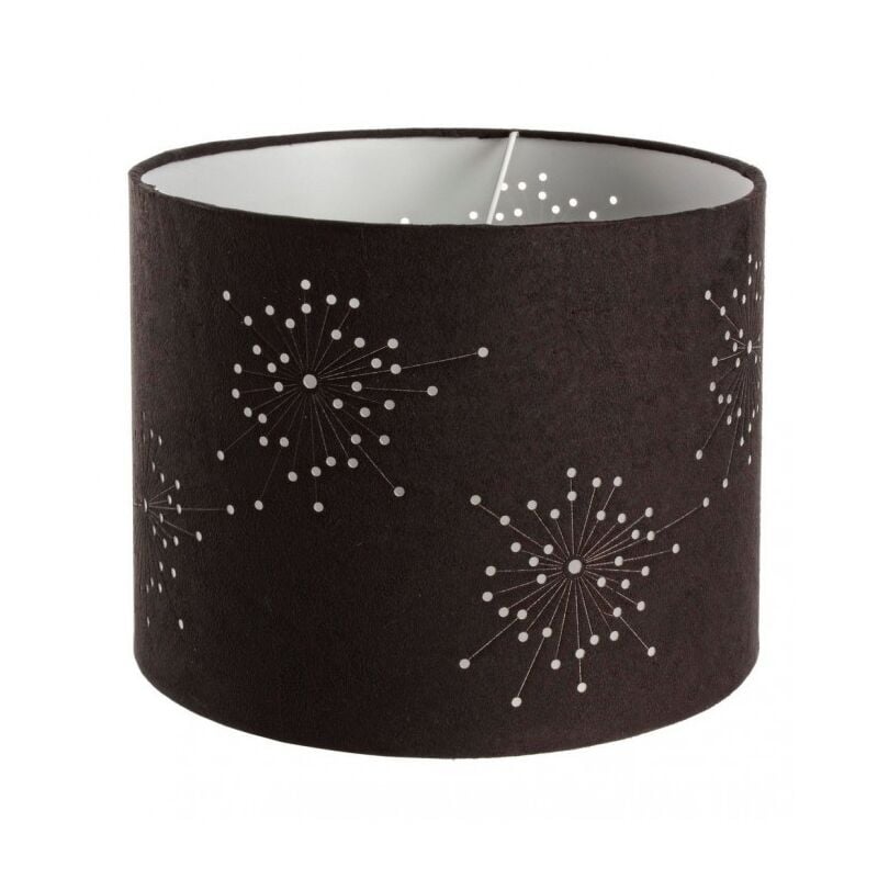 Iperbriko - Chandelier abat-jour noir D.30x24