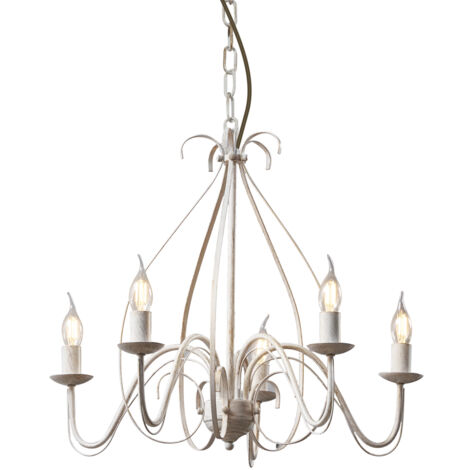 Chandelier Aged White - Giuseppe 5
