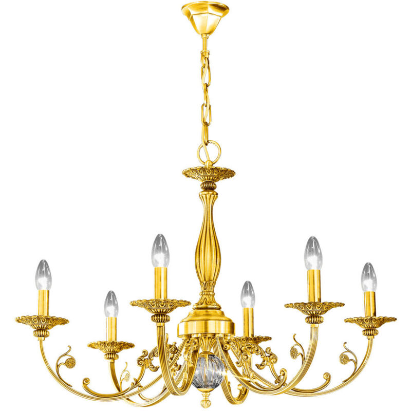 Kolarz - pisani Lustres à bras multiples 6 lumières or 24 carats