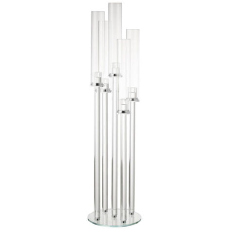 Chandelier Fin 5 Branches "Moira" 100cm Transparent