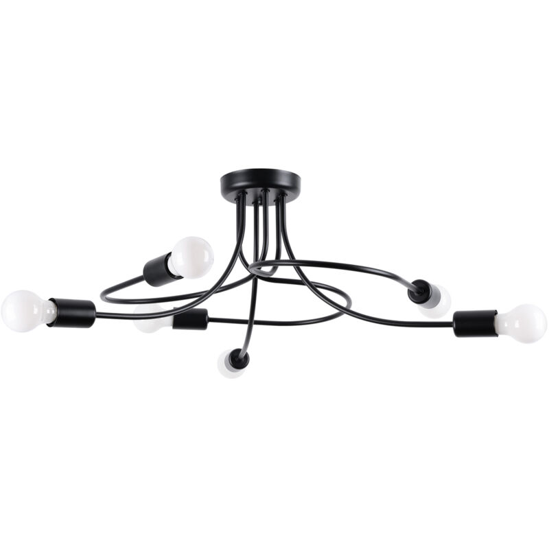 Sollux Chandelier Levar 6 Black