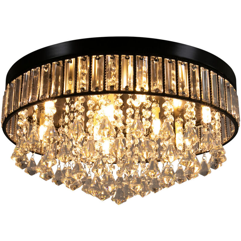 Senderpick - Chandelier moderne en cristal Plafonnier à encastrer Lampe pendante led