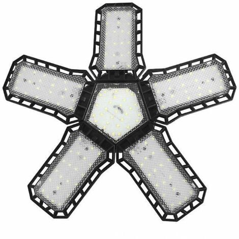 chandelier Pliable Lampe De Plafond Led Feuille Pliable Lampe De Garage 80w Blanc Chaud