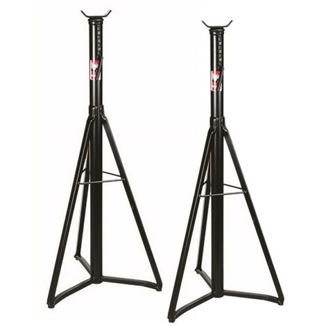 Chandelle 2.5 tonnes – Réglage standard – Hauteur minimum 1220 mm – Hauteur maximum 1800 mm – Support d'essieu pour travaux sous véhicule