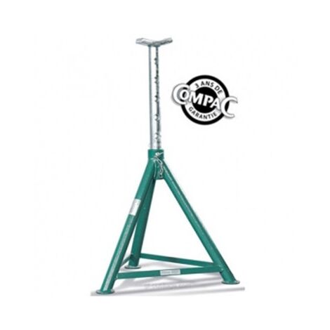 Chandelle professionnelle 3 tonnes – Hauteur mini 350 mm – Hauteur maxi 510 mm – Surface au sol 325 mm – Garantie 3 ans – Compac