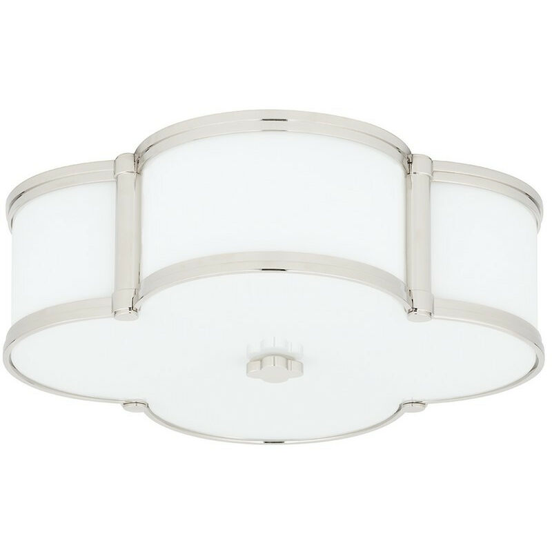 Chandler 3 luci da incasso in nichel lucido, vetro...