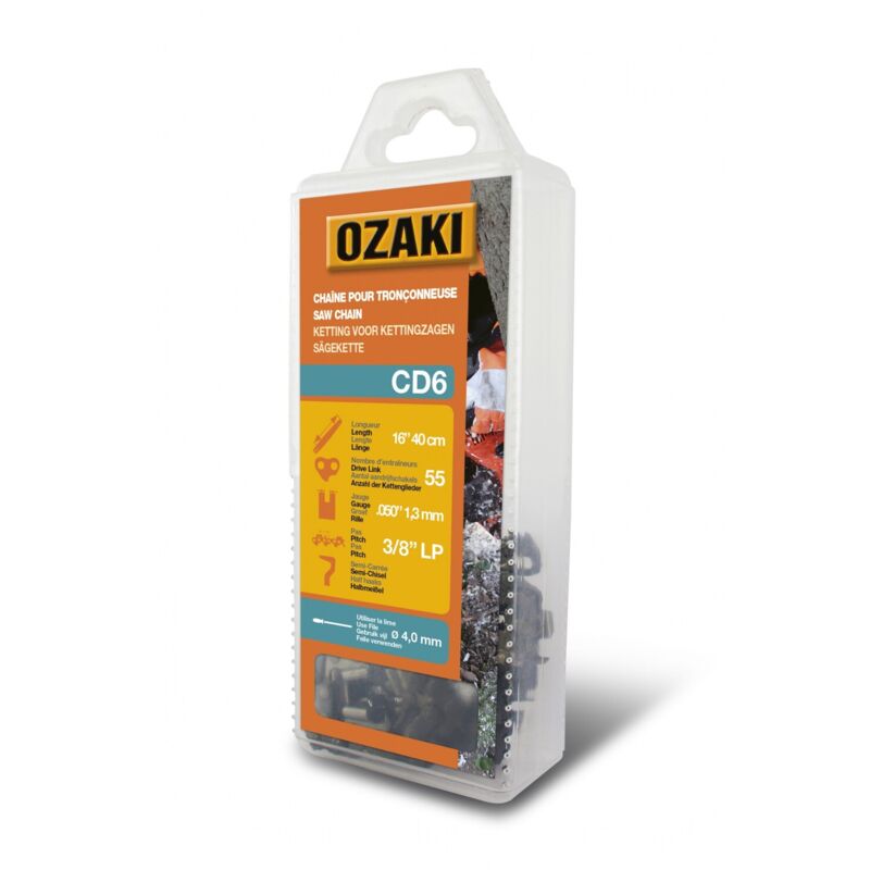Chaîne de tronçonneuse OZAKI semi carrée: .3/8\