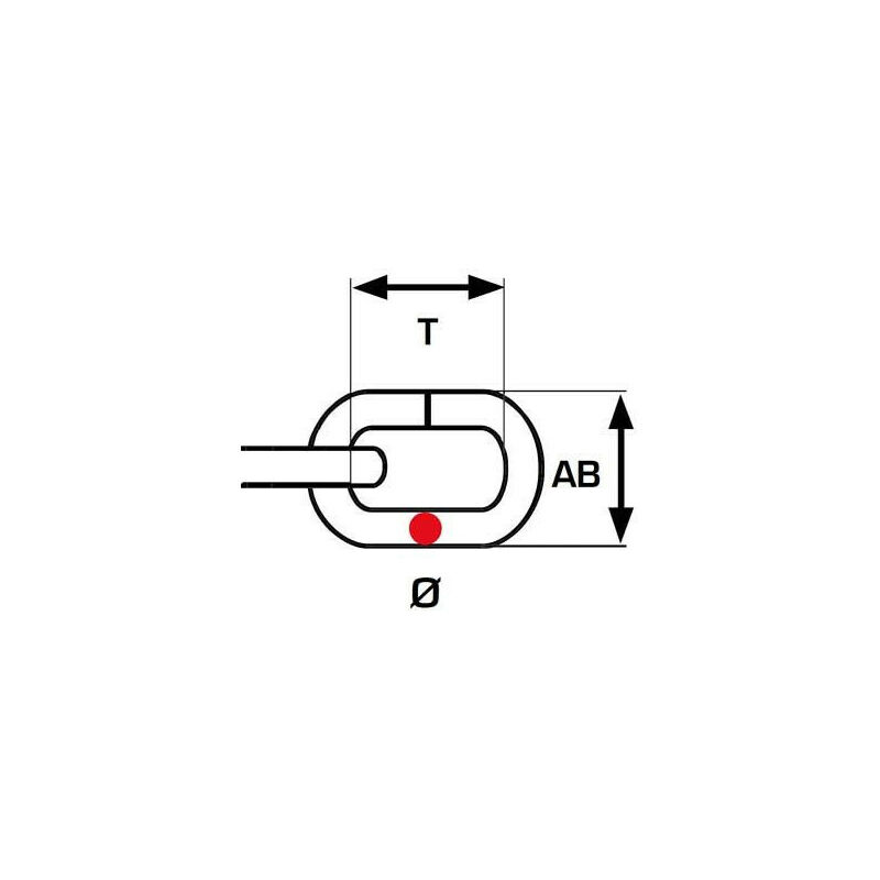 Chaîne en plastique en polyéthylène noir 10.0 -10m