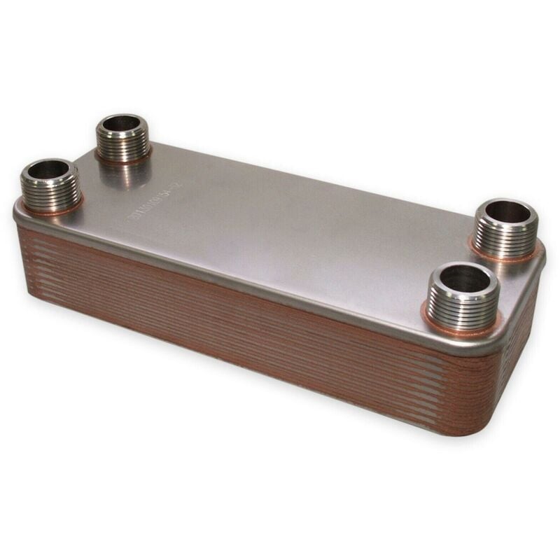 Changeur de chaleur thermique acier inoxydable 20 plaques max 115 kw eau solaire