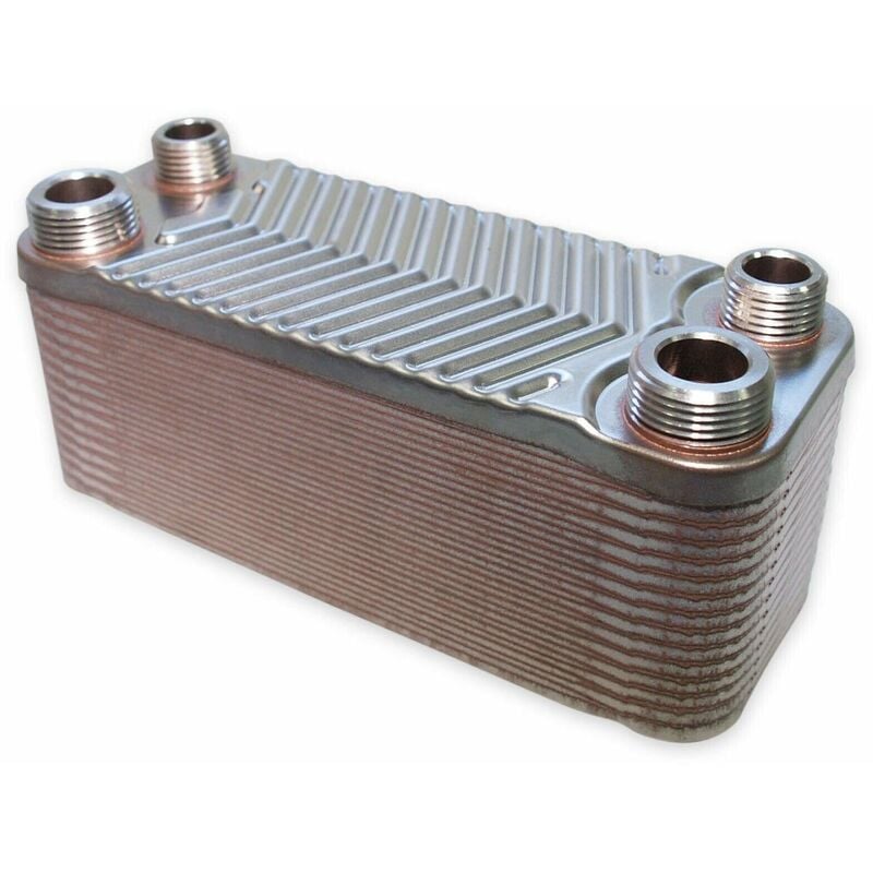 Échangeur de chaleur thermique acier inoxydable 30 plaques max 66 kw eau solaire