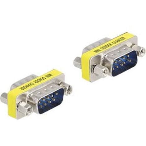 Changeur de genre, adaptateur, DB9, mâle / mâle, 2 pièces Ce changeur de genre de Delock convertit un port D-Sub 9 broches femelle en port mâle., , , ,
