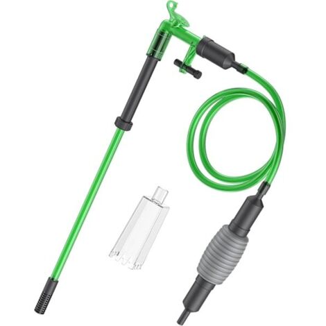 Changeur d'eau 2 en 1 pour aquarium avec siphon et nettoyeur de substrat pour éliminer les boues  utilisé pour les changements d'eau et le nettoyage  accessoires pour aquarium.