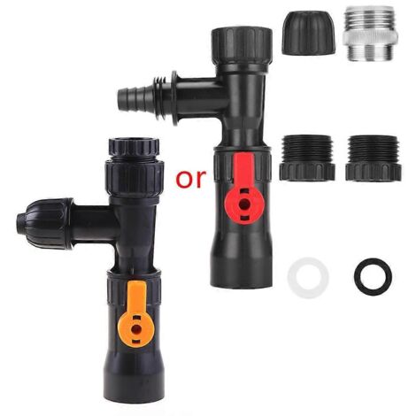 Changeur d'eau en plastique pour aquarium, robinet à 3 voies, outil de nettoyage pour aquarium et jardin.