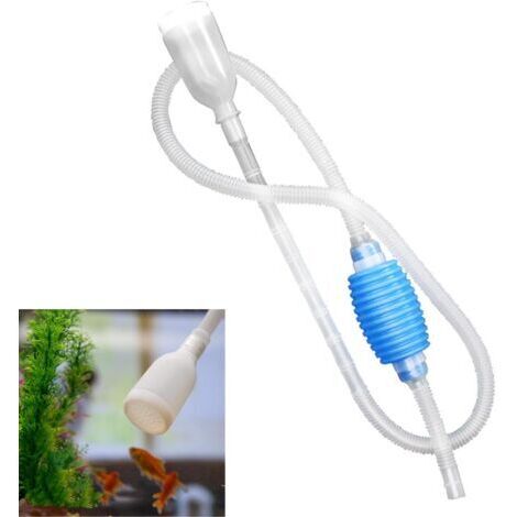 Changeur D'eau pour Aquarium,Pompe a Siphonner Eau avec Filtre à Gravier,Pompe pour Nettoyage Aquarium,Aquarium Fish Tank Aspirateur,Pompe Aspirateur Aquarium,pour Changement D'eau/Sable de Filtre