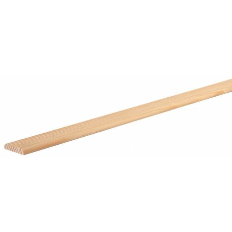 Chant plat angles arrondis pin 50mm x 6mm lg 2.40m