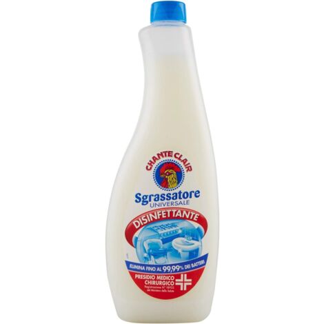 CHANTECLAIR RICARICA SGRASSATORE UNIVERSALE 700 ML DISINFETTANTE 99.99