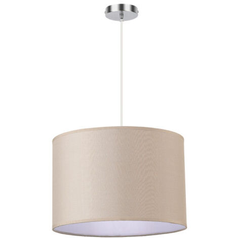 Chanza Anhänger 1xe27 Chrom/beige Regx30x30 cm