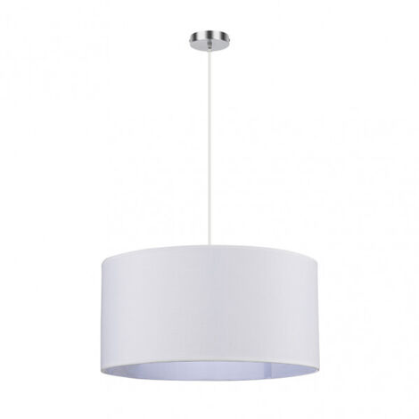Chanza Suspension 3xe27 Chrome/blanc Regx50x50 Cm