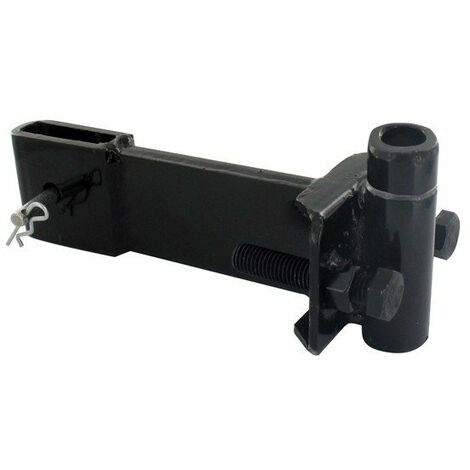 Chape d'attelage universelle pour motoculteur – Diamètre axe 16 mm – Hauteur ajustable 94 à 74 mm – Installation facile avec axe et goupille