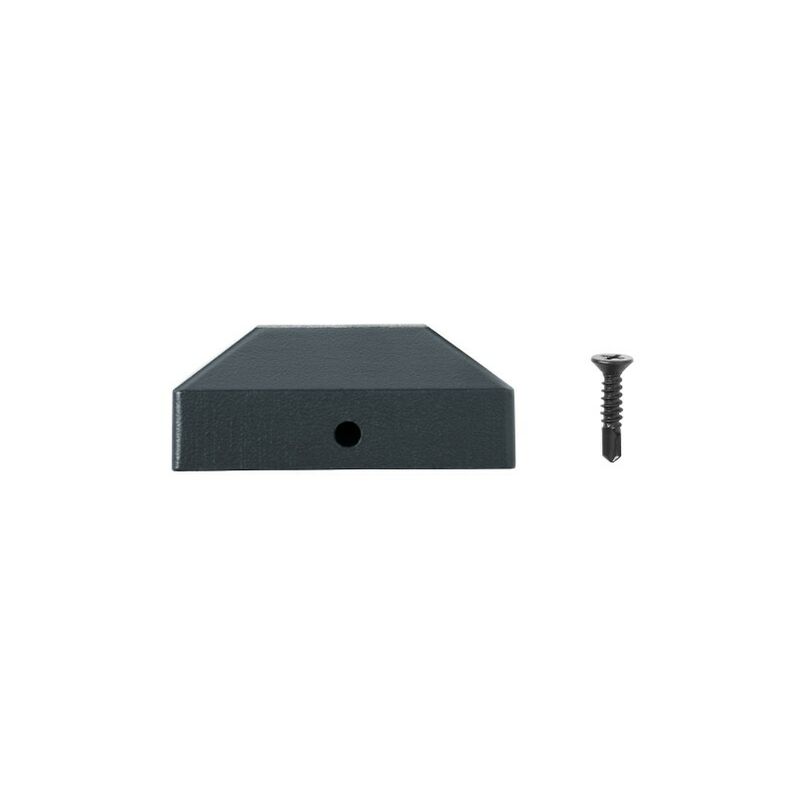Chapeau aluminium pour poteau de clôture aluminium Gris