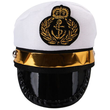 Chapeau Capitaine Marin Halloween pour Chien et Chat [Mode Sailor][Polyester][Taille ajustable][Quantité: 1 pièce]