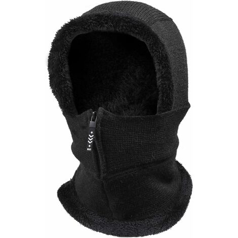 Acheter Bonnet épais, écharpe coupe-vent, Protection des oreilles,  casquette intégrée pour l'hiver, écharpe pour femmes