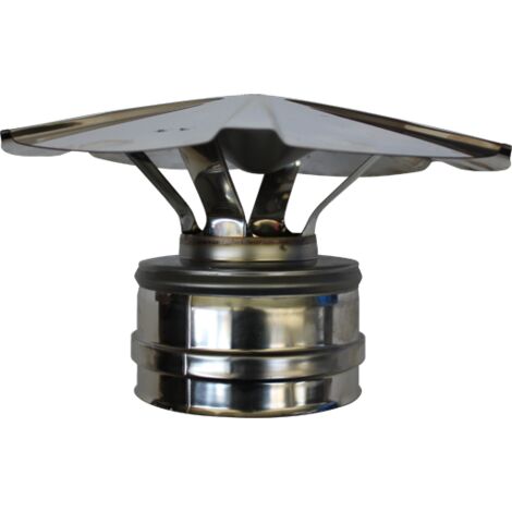 Chapeau chinois double paroi isolée - Ø int/ext: 200-250
